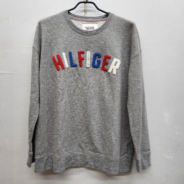 타미힐피거 데님 스펠아웃 맨투맨 L~XL