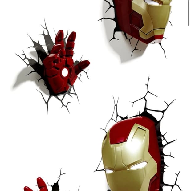 마블 아이언맨 벽 조명