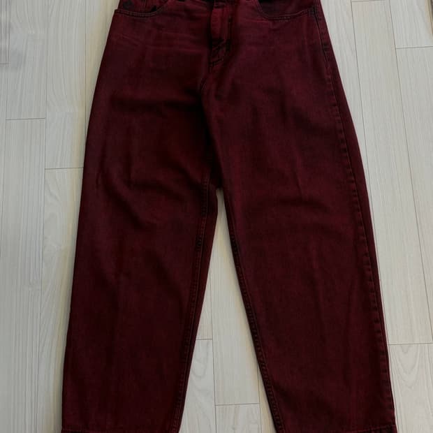 폴라스케이트 빅보이 팬츠 레드블랙 M