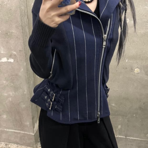 사카이 니트집업자켓