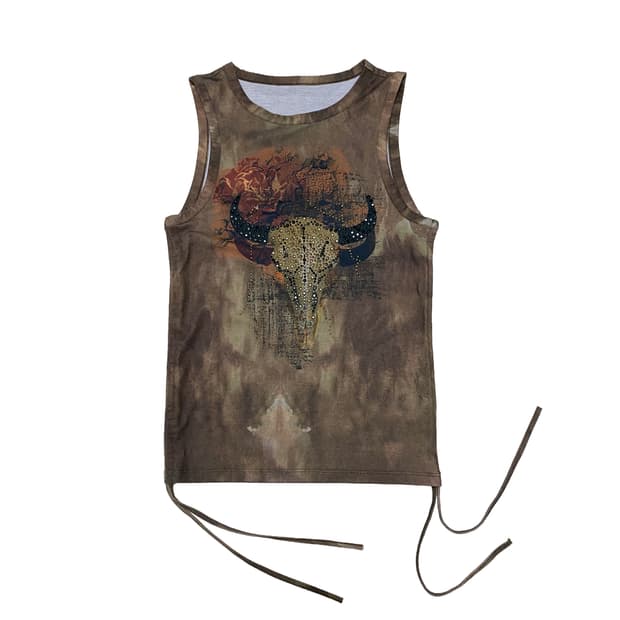 제이디드 런던 슬리브리스 나시 탱크탑