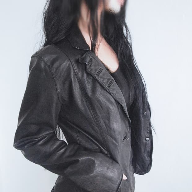 avant-garde italian leather jacket