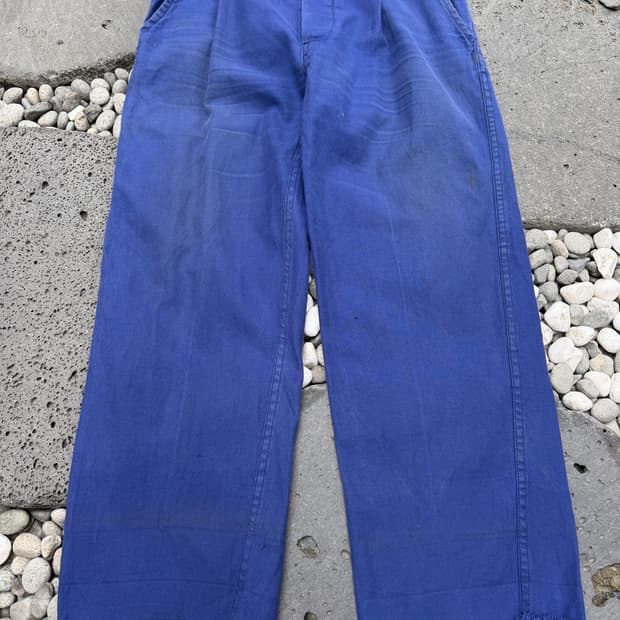 DISTRESSED 1980s FADED CUT OFF 프렌치워크팬츠