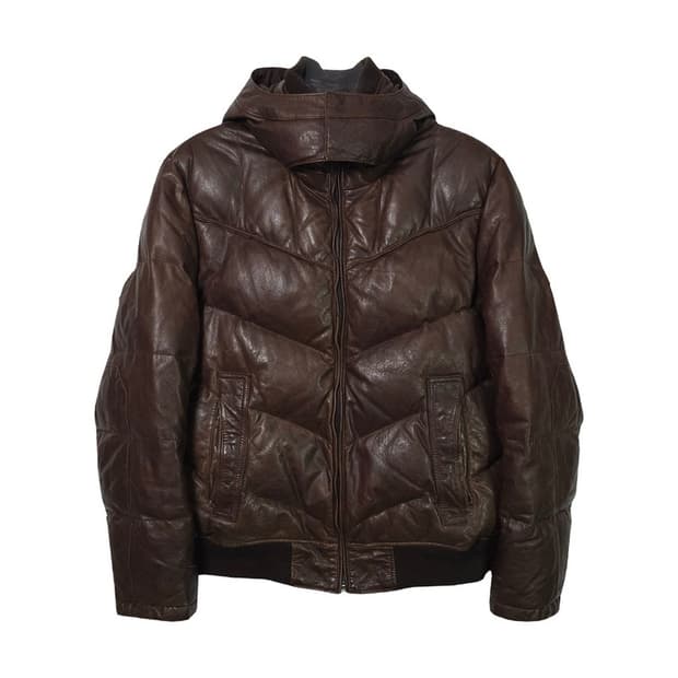 DERG 이태리 양가죽 덕다운 패딩 2XL