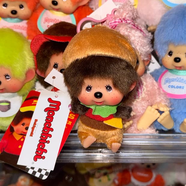 햄버거 몬치치 인형 키링