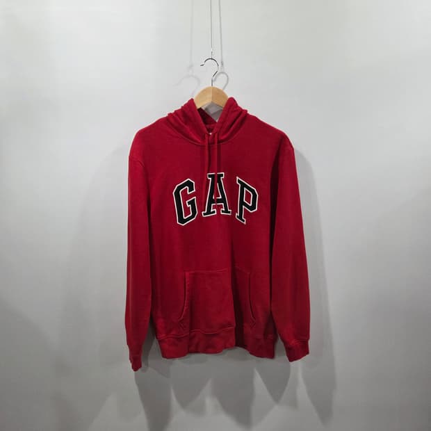 갭 스펠로고 기모 후드티 L