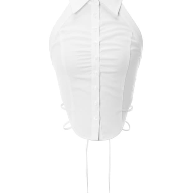 쓰리타임즈 셔츠 홀터탑 Shirt halter top s