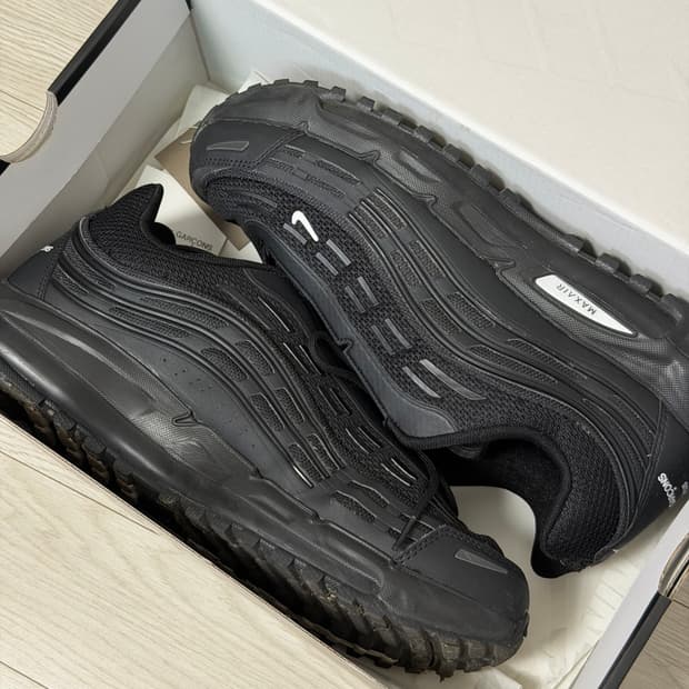 [310]나이키 x 꼼데가르송 옴므 플러스 에어맥스 tl 2.5 블랙