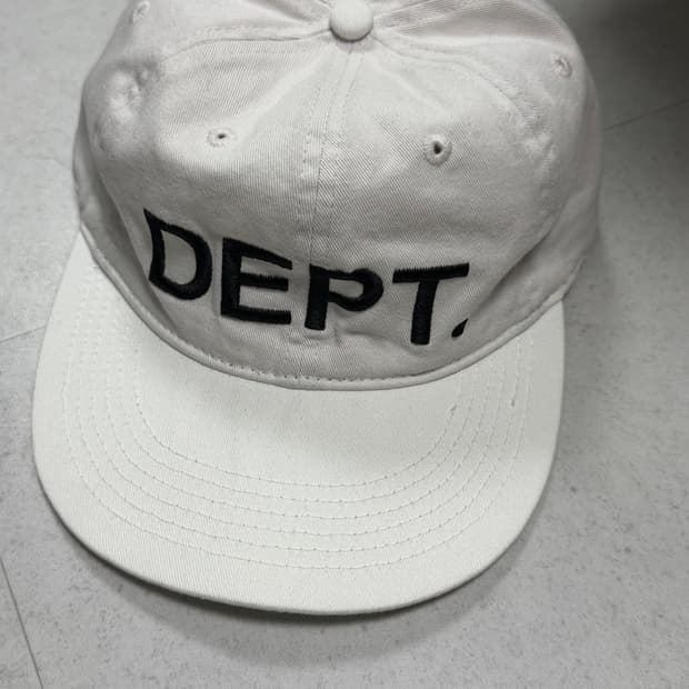 갤러리디파트먼트 캡 모자 로고 화이트 dept 팔리할리우드 erl erd