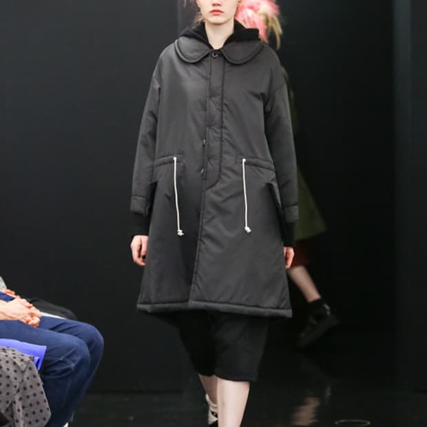 Big Round Collar Hidden Padding Coat