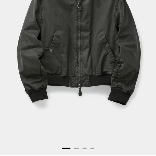 쿠어 스톤 워시드 L2B 봄버 (다크브라운) M