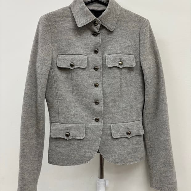 빈티지 그레이 울 자켓