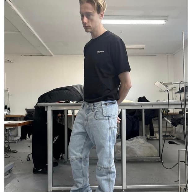 플라스틱프로덕트 MPa BAG PANTS (STEEL BLUE)