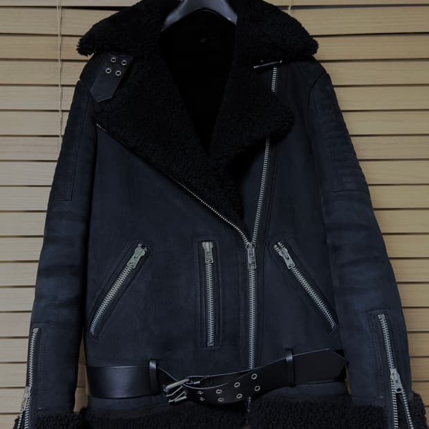 올세인츠 GARRIX 양가죽 무스탕