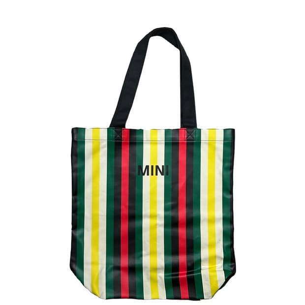 BMW MINI 60 Years 라이프스타일 콜렉션 스트라이프 쇼퍼백