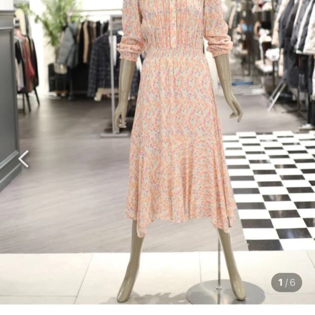 시슬리 SISLEY 에이미 프린트 롱 원피스_호칭42