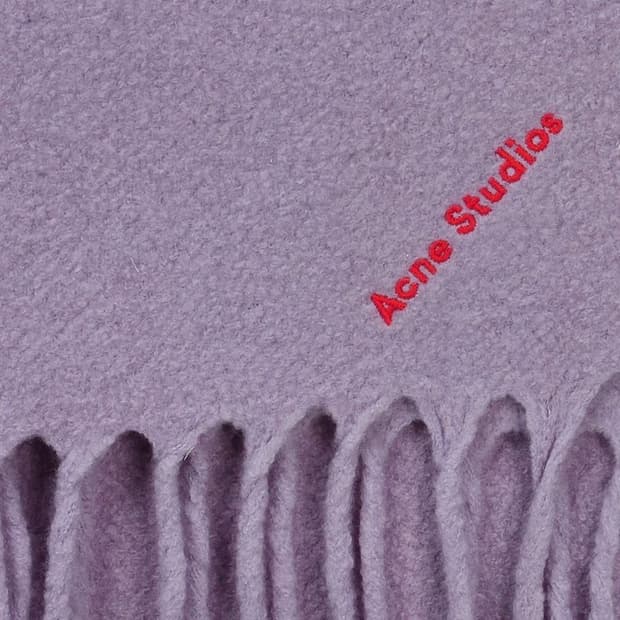 (새상품) 아크네 보일드 울 머플러 라벤더퍼플