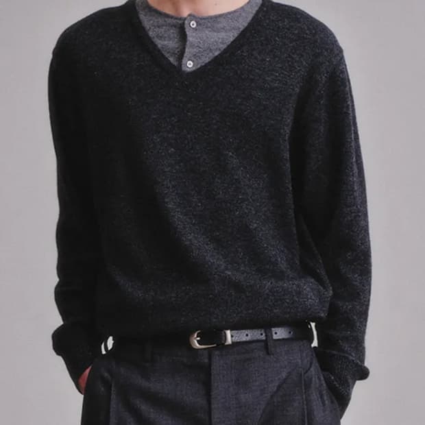 아트이프액츠 유니온헨리니트 차콜그레이L