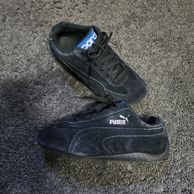 여성 푸마 스피드캣 블랙 스웨이드  225사이즈 