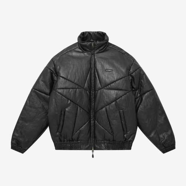 [ajobyajo] Star Leather Padded Jacket_L