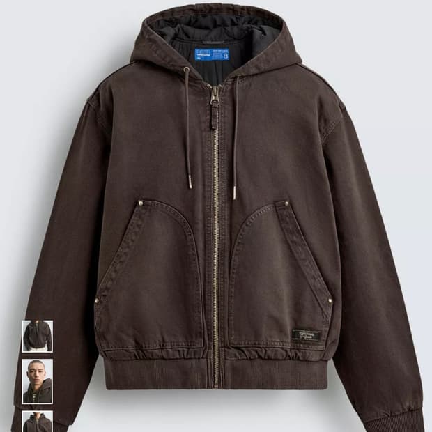 자라 맨즈 후드 패딩 자켓 s