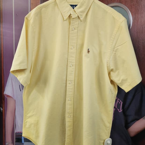 POLO 폴로 옐로우반팔셔츠