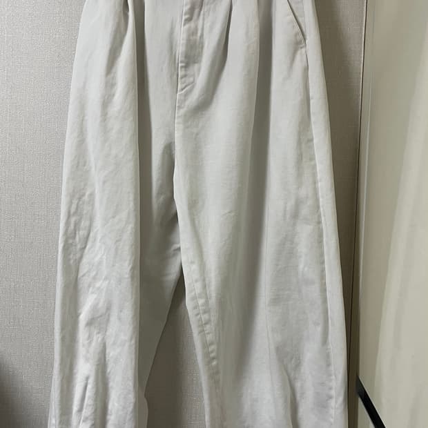 원가 6만 5천원, 벌룬 화이트 와이드 두붙바 팬츠