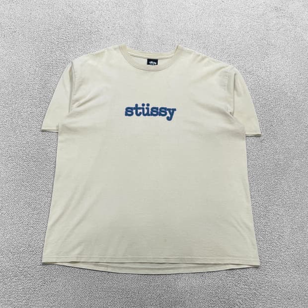 스투시 Stussy 타이프라이터 반팔티 스모크