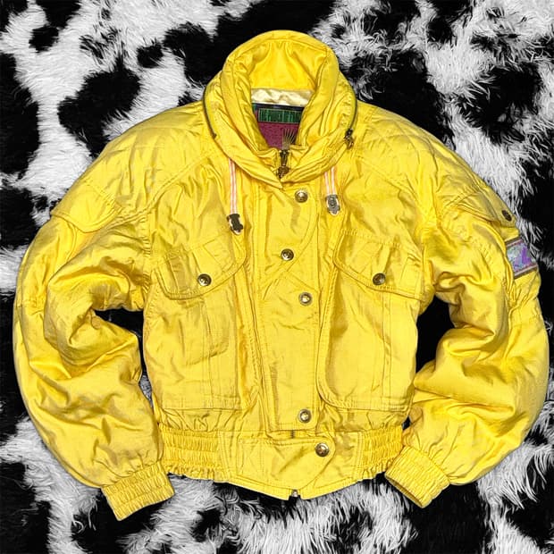 KILLY 킬리 연노랑 크롭 패딩 봄버 자켓 점퍼