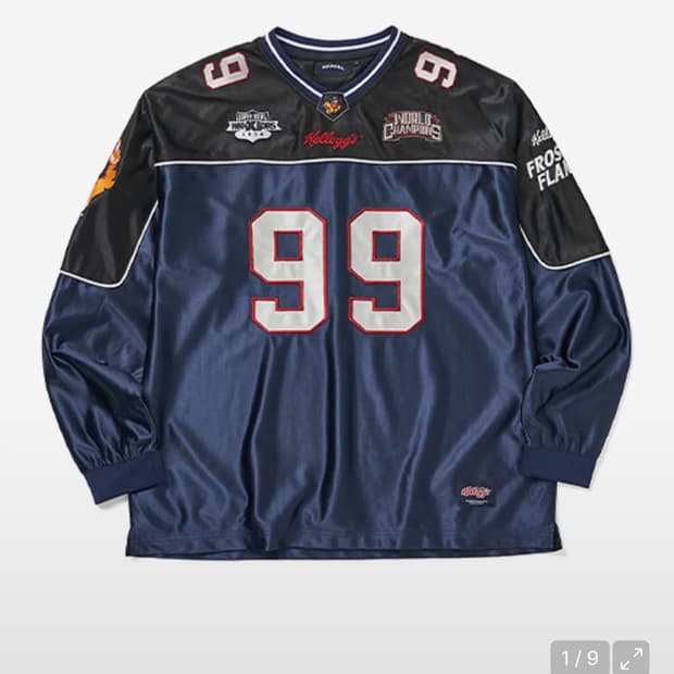 위캔더스 캘로그 풋볼 져지 네이비