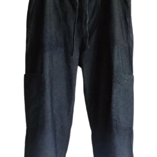 안셀름 샴브레이 팬츠 인디고