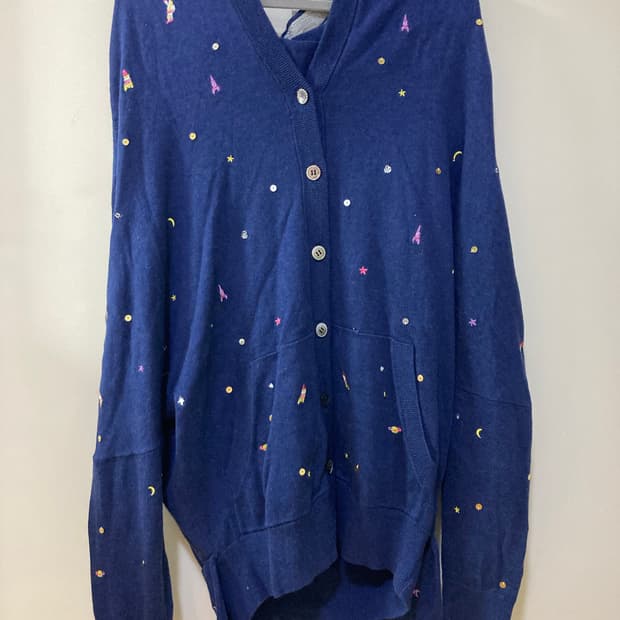 츠모리치사토 후드 가디건