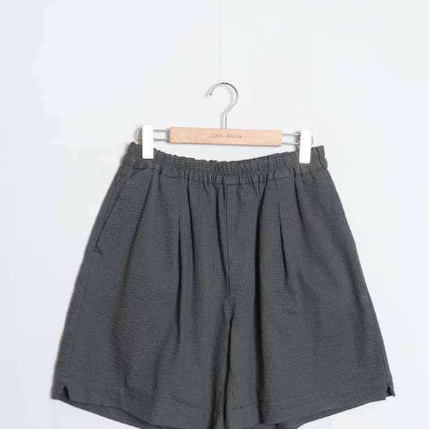 NANO UNIVERSE Silket Seersucker Wide Sho