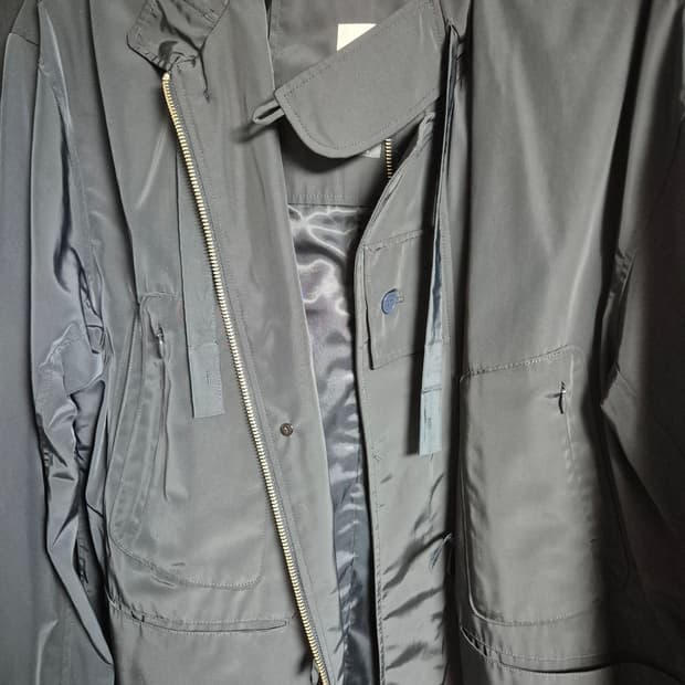 폴리테루 후디드파카 네이비 3사이즈