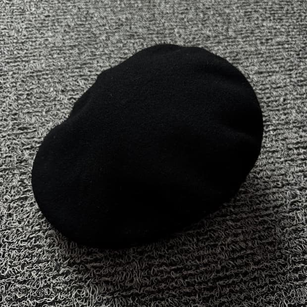 캉골 504 울 뉴스보이 헌팅캡 블랙 824