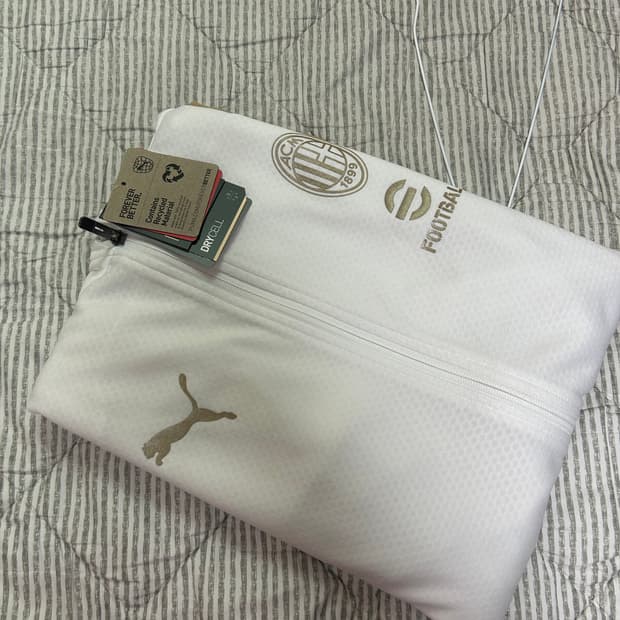 AC 밀란 정품 흰골 져지자켓 L