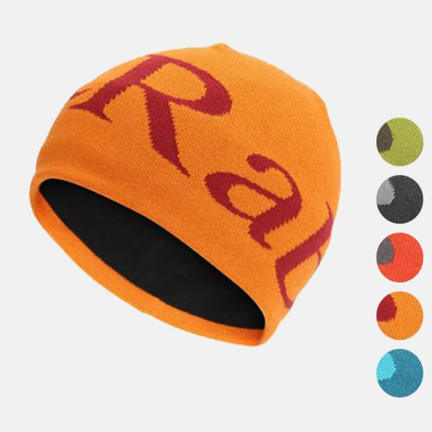 Rab 랩 오렌지색 로고 비니