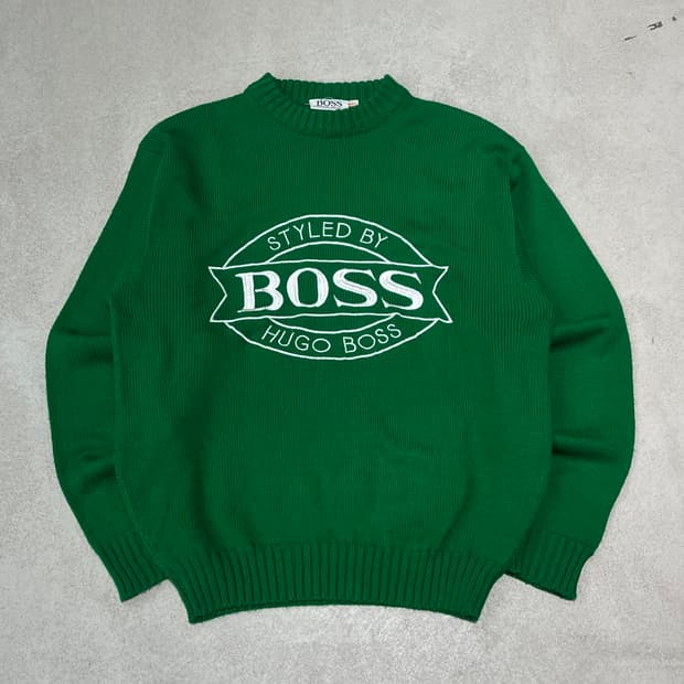 휴고보스 빅로고 니트 s10473