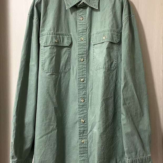 엘엘빈/ 투포켓 셔츠 세이지그린/ L