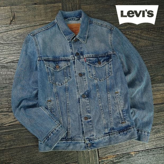[리바이스] 빈티지 워시드 트러커 데님 자켓 청자켓 M19477