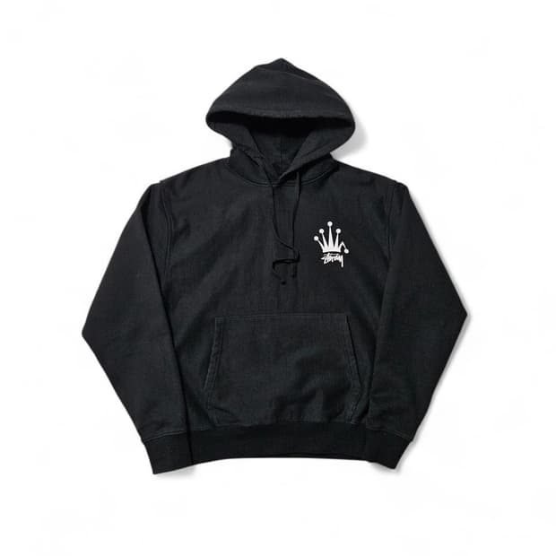 스투시 스탁 크라운 후드 후드티 민트급 L