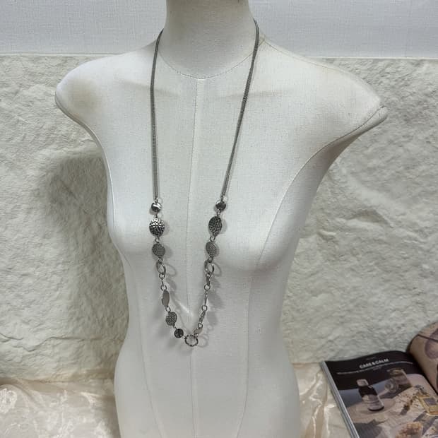 빈티지 해머링 레이어드 목걸이