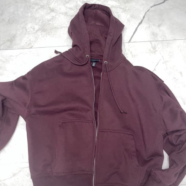 H&m 크롭 후드집업 M