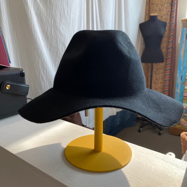 HEATHER 블랙 울100% 페도라(F)