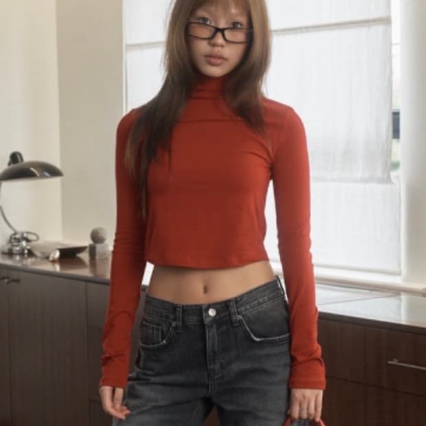 TOH U 유아 터틀넥 U are turtleneck 레드