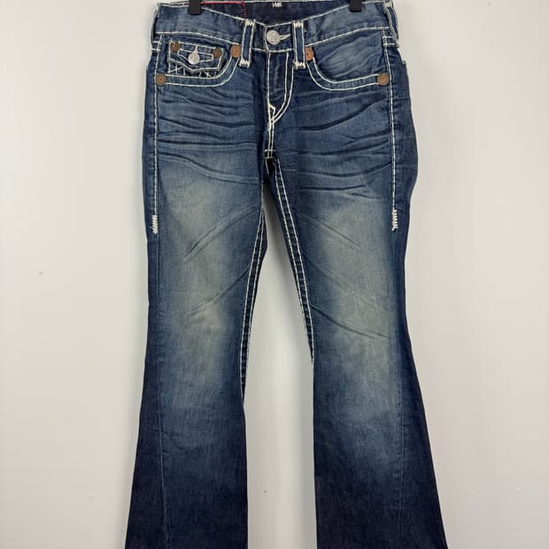 트루릴리젼 부츠컷 워싱 데님팬츠 28