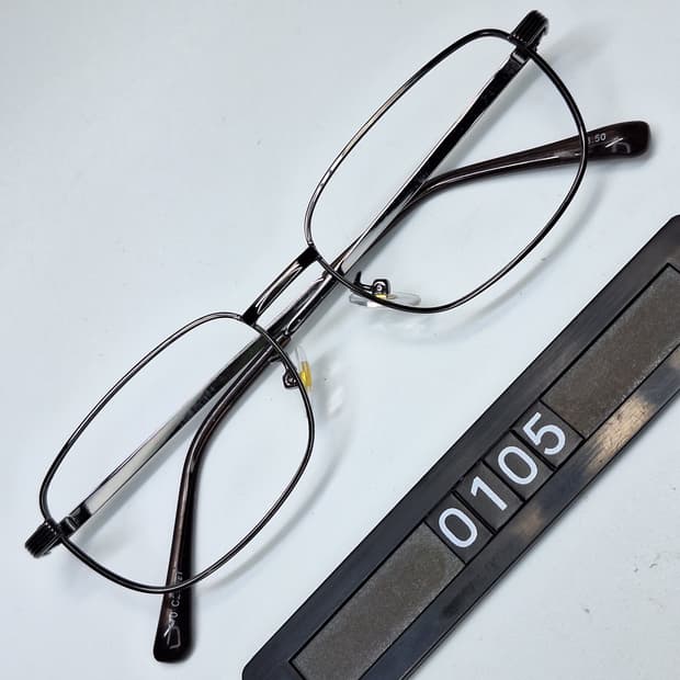 00s 일본 빈티지/ 건메탈 스퀘어 메탈 안경테 레트로 클래식 수입 패션