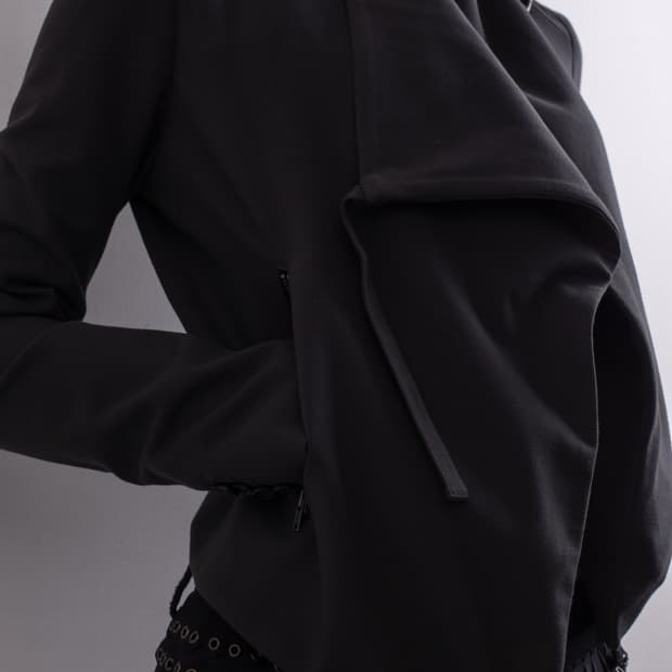 HELMUT LANG ASYMMETRIC VISCOSE JACKET