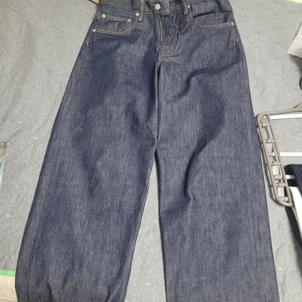 25ss 오라리 하드 트위스트 데님 와이드 팬츠 28