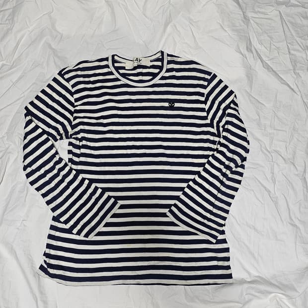 (삼성수입) 꼼데가르송 PLAY 스트라이프 롱 슬리브 L